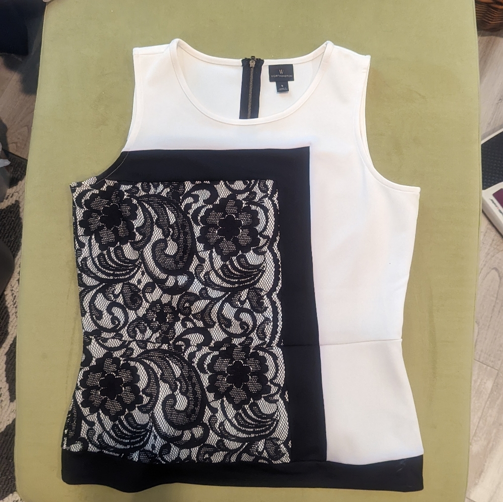 Worthington Business Casual Top Sz L